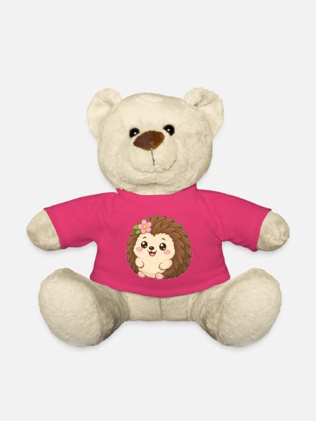 Hedgehog Flower Friend – Igel mit Blume - Teddy - Pink