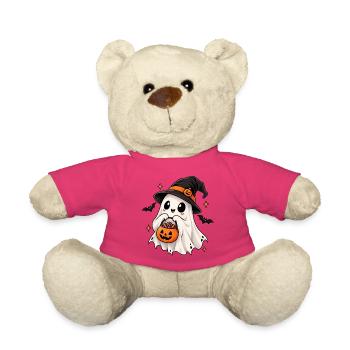 Kürbisgeist im Hexenhut - Teddy - Pink - Vorne