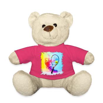 Farbenexplosion Tennisracket - Teddy - Pink - Vorne
