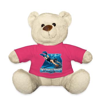 Unterwasser Rugby Action-Illustration - Teddy - Pink - Vorne