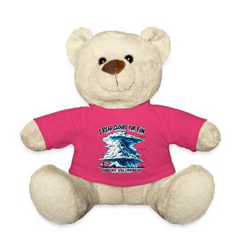 Cloud Watching – Ich lese Clouds zum Spaß - Teddy - Pink - Vorne