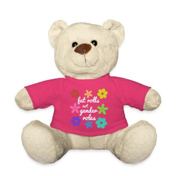 Fat Rolls, keine Geschlechterrollen (weiß) - Teddy - Pink - Vorne