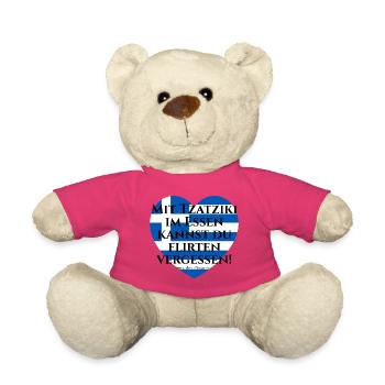MIT TZATZIKI KANNST DU FLIRTEN VERGESSEN PITAGORAS - Teddy - Pink - Vorne
