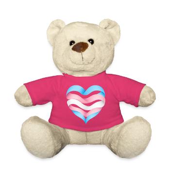 Transgender Herzdesign S1 - Teddy - Pink - Vorne