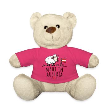 Mäht in Austria – Lustiges Schafmotiv - Teddy - Pink - Vorne