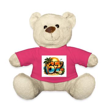 67 Surf Tropical Sunset - Nounours - rose - Devant