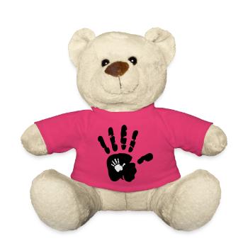 Main dans la main - la main - Enfant - Enfants - Enfants - Nounours - rose - Devant