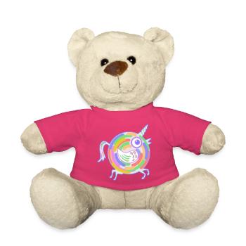 Pferd mit Flügeln - Teddy - Pink - Vorne