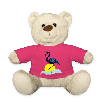 Blauer Flamingo - Teddy - Pink - Vorne
