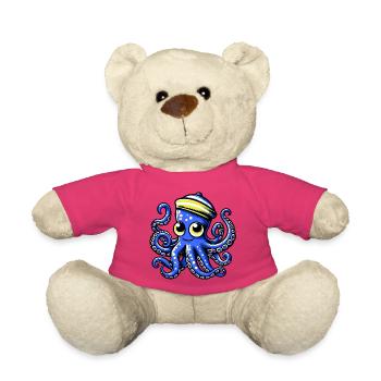 Pieuvre - Nounours - rose - Devant