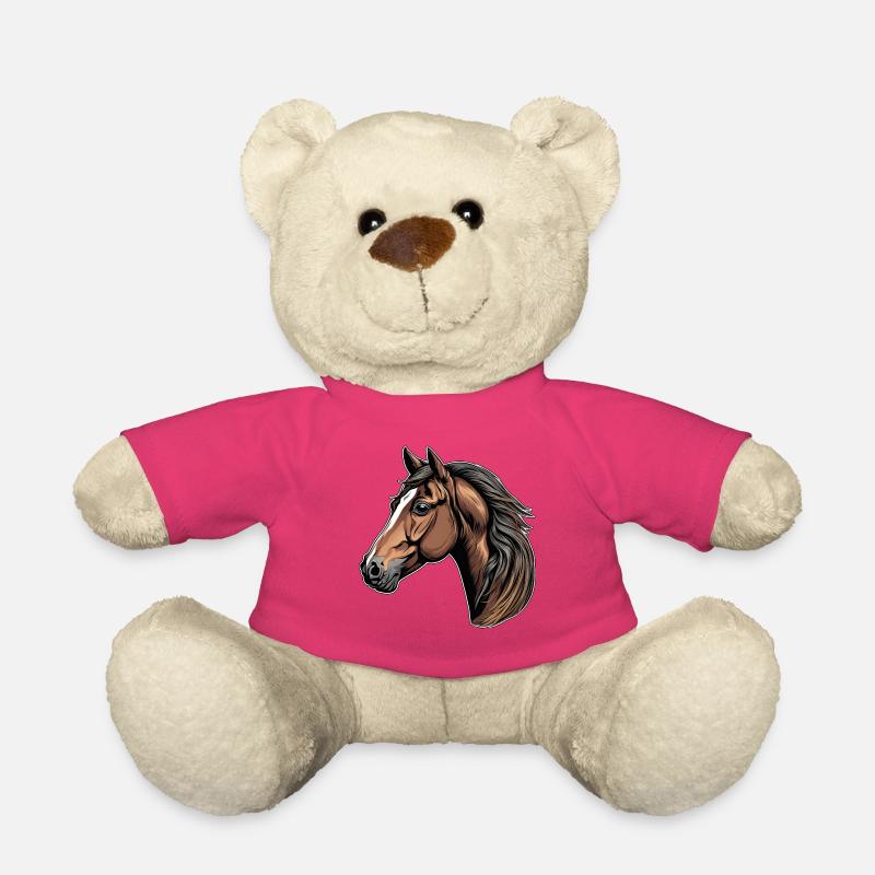Portrait d'un beau cheval - Nounours - rose
