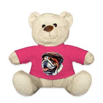 Bouledogue anglais Chien - Nounours - rose - Devant