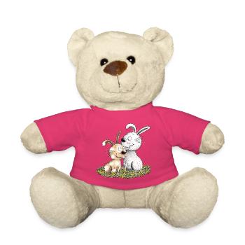 Droll Bunnies I Lapin Motif Lapin - Nounours - rose - Devant