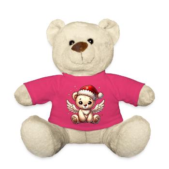 Teddybär Engel-süßer Begleiter der Weihnachtszeit - Teddy - Pink - Vorne