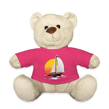 Sailor with sun - Teddy Bear - pink - Front