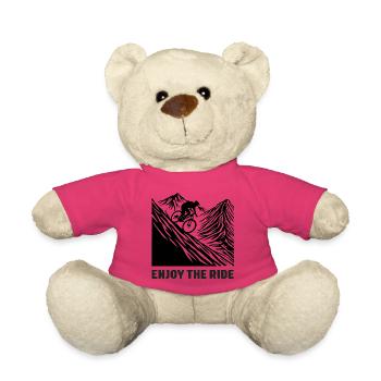 MTB Mountain Bike - Enjoy the Ride - Teddy Bear - pink - Front