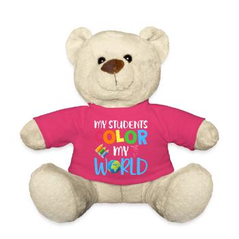Mes élèves apportent de la couleur dans ma vie – Enseignants - Nounours - rose - Devant