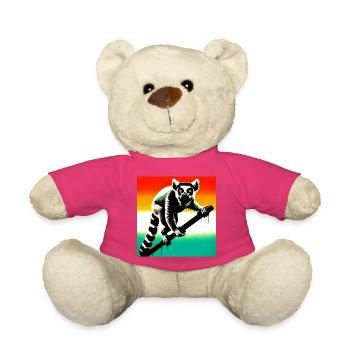 Lemur - Teddy Bear - pink - Front