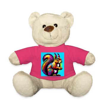 squirrel - Teddy Bear - pink - Front