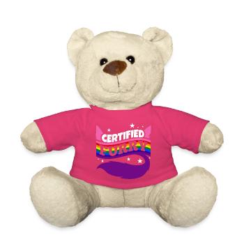 Fourrure certifiée - Nounours - rose - Devant