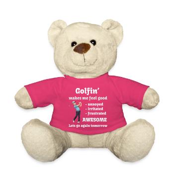 Golf - Le golf me fait du bien - Nounours - rose - Devant
