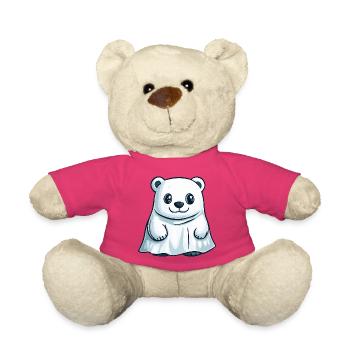Polar Bear Halloween Ghost - Teddy Bear - pink - Front