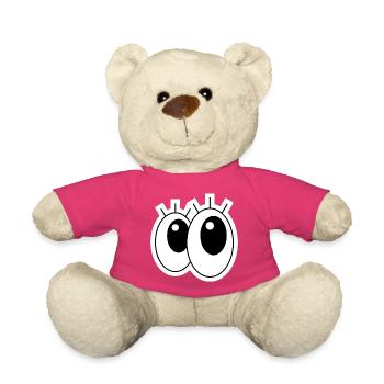 Des yeux géants dans le style dessin animé - Nounours - rose - Devant