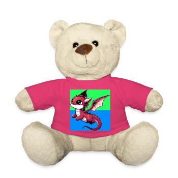 Drache - Teddy - Pink - Vorne