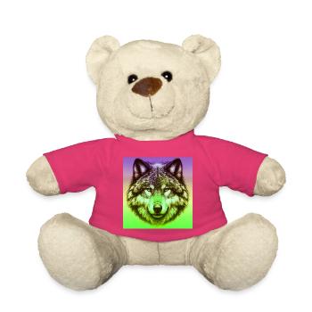 Wolf - Teddy - Pink - Vorne
