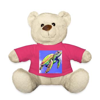 turtle - Teddy Bear - pink - Front