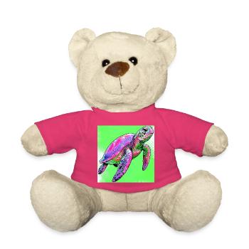 tortue - Nounours - rose - Devant