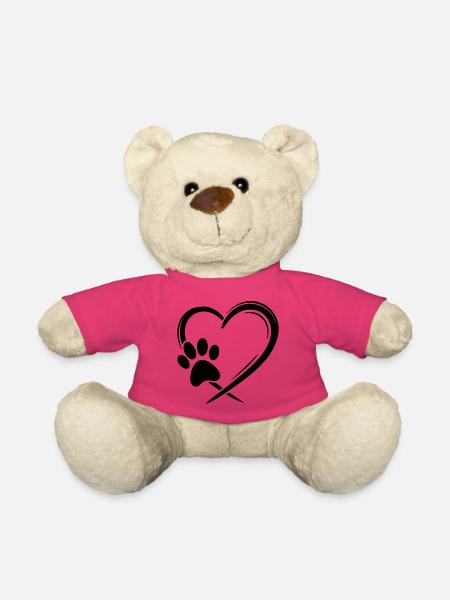 Pfote Herz - Teddy - Pink