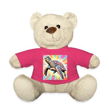 tortue - Nounours - rose - Devant