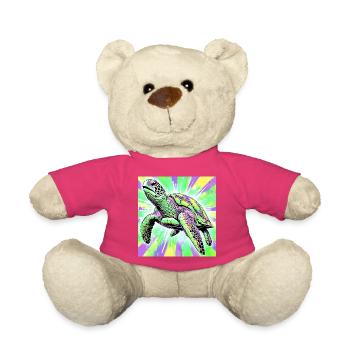 tortue - Nounours - rose - Devant