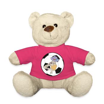 Soccer Girl - Nounours - rose - Devant