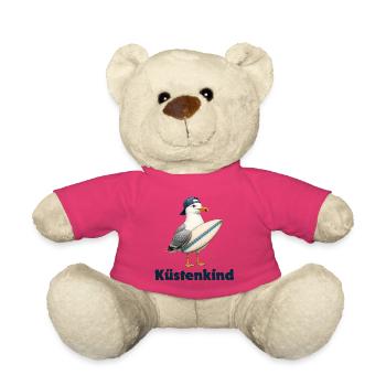 Küstenkind Surfvogel-Design - Teddy - Pink - Vorne