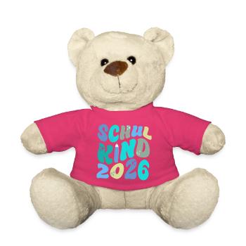 Einschulung – Bunte Schulstart Edition - Teddy - Pink - Vorne