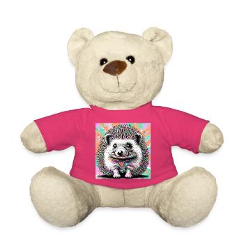 hedgehog - Teddy Bear - pink - Front