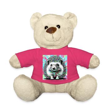 hedgehog - Teddy Bear - pink - Front