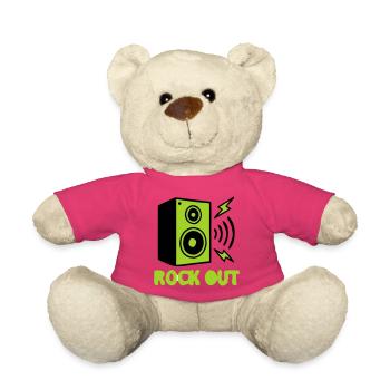 Rock Out Lautsprecher Icon - Teddy - Pink - Vorne