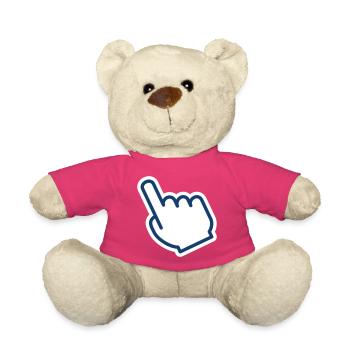 Fingerklick-Symbol für digitale Schnittstelle D - Teddy - Pink - Vorne