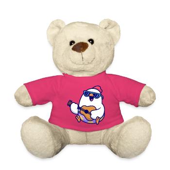 Penguin Guitar Beach Jam - Teddy Bear - pink - Front