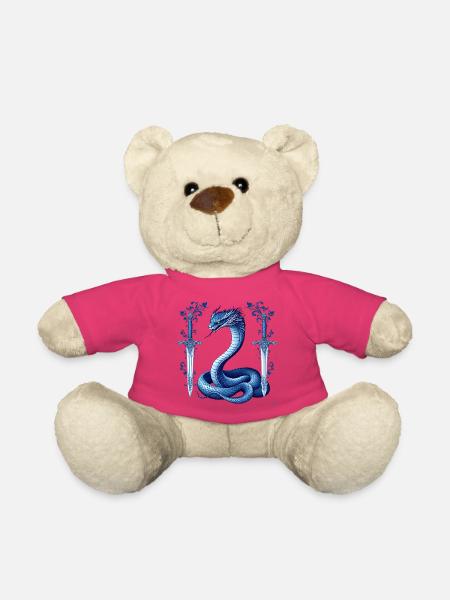Design von blauen Schlangen-Dekorationsschwertern. - Teddy - Pink