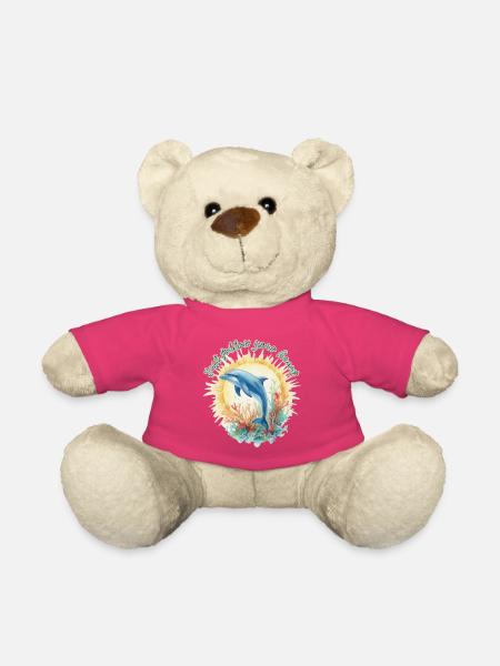 Folge deinem Herz-Delfinriff - Teddy - Pink