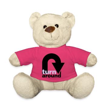turn around | undrehen | arrow | pfeil - Nounours - rose - Devant