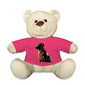 Chien - Nounours - rose - Devant