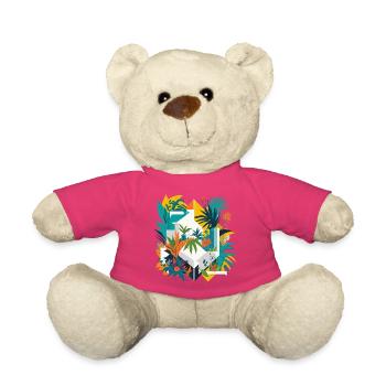 Jungle géométrique - Nounours - rose - Devant