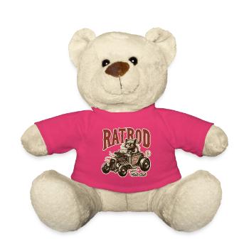 Chemise Ratsking Ratlook – Style rustique personnalisé - Nounours - rose - Devant