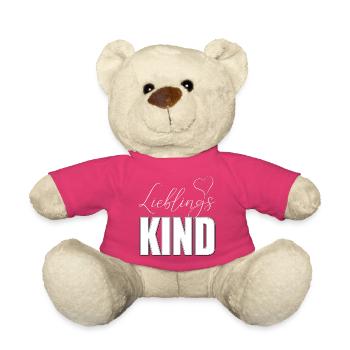 Favorite child Favorite child with heart - Teddy Bear - pink - Front