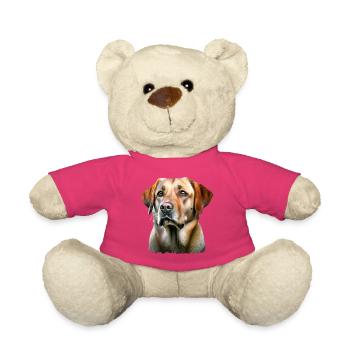 Porträt des Labrador Retriever Hundes - Teddy - Pink - Vorne